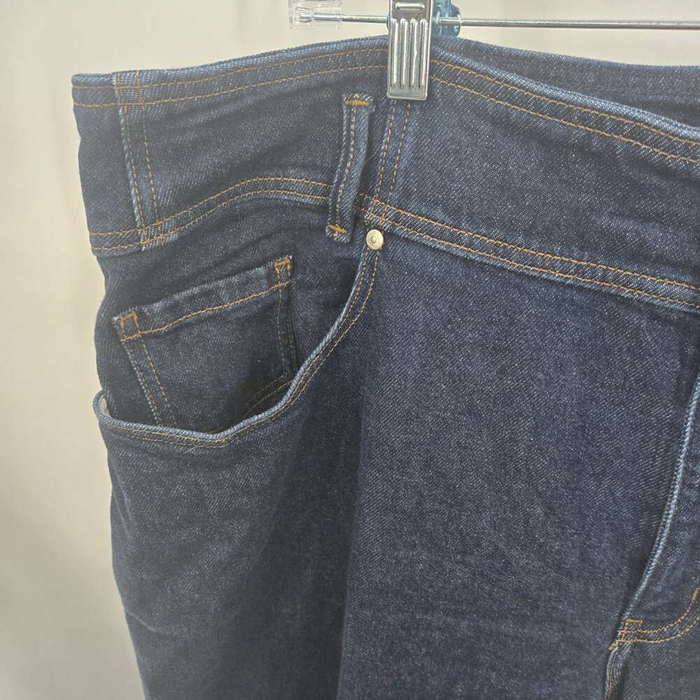 Lane Bryant Dark Blue Ultra High-Rise Signature Fit Wide Leg Jeans 24 Long - Picture 6 of 14